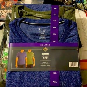 XXL shirts two pack. Green and blue brand new